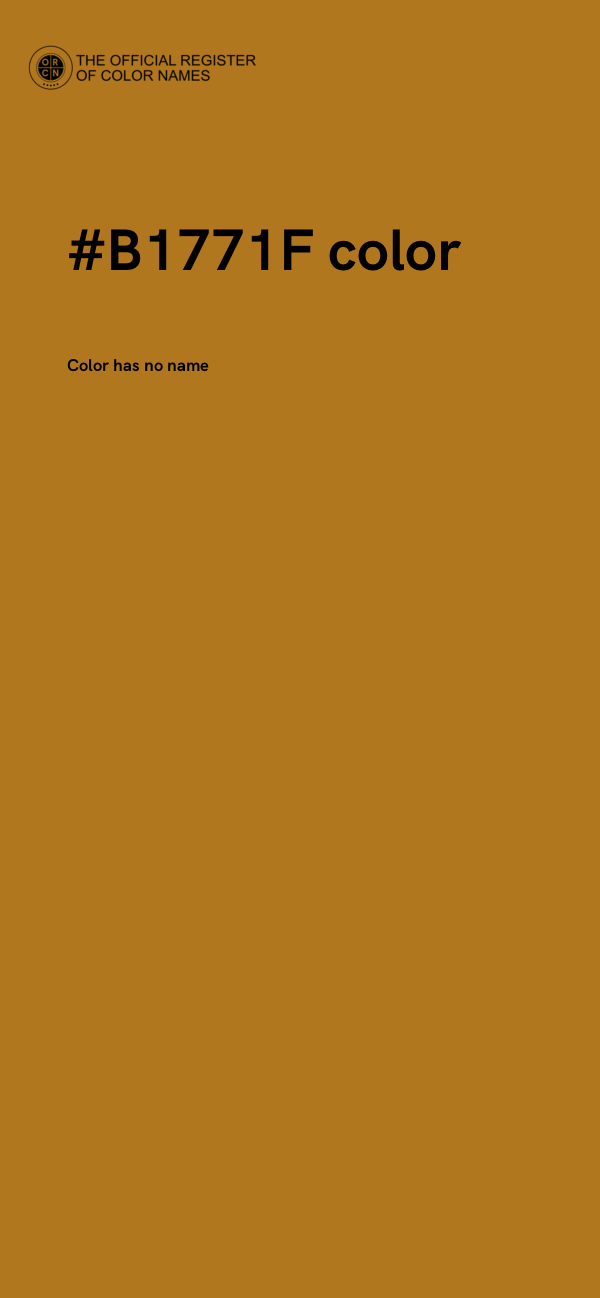 #B1771F color image