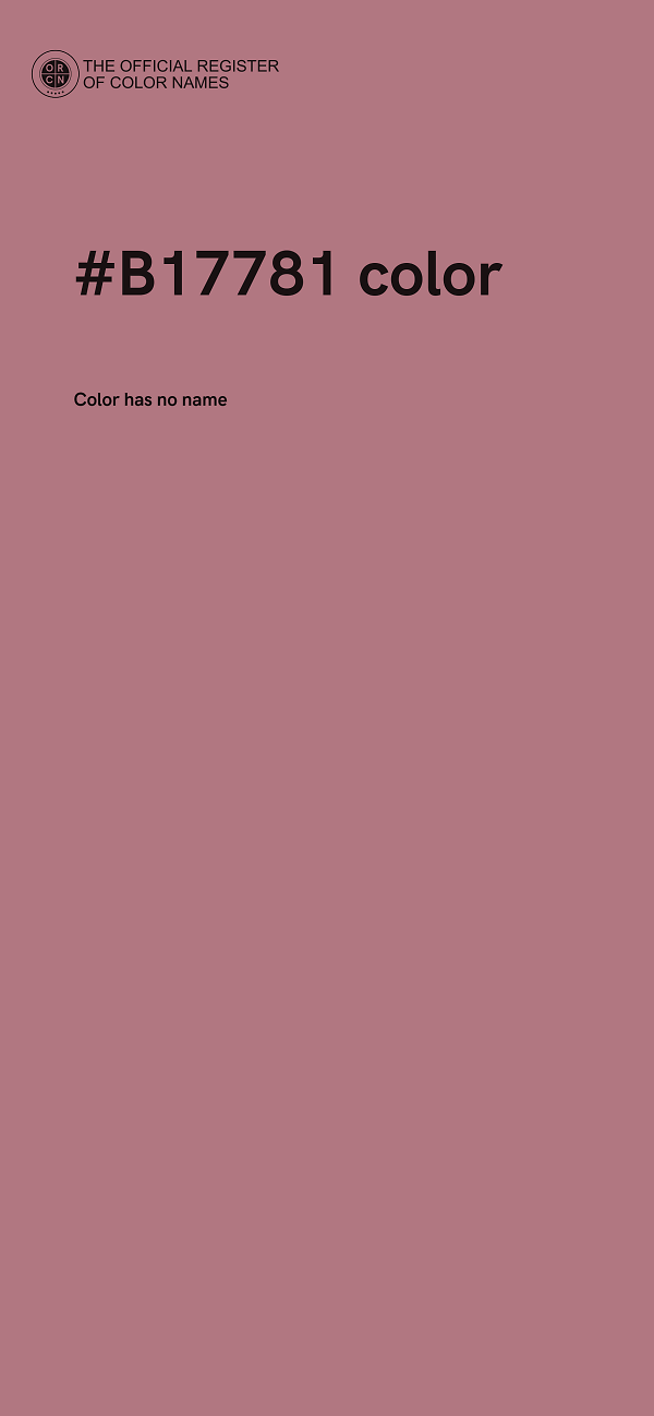 #B17781 color image