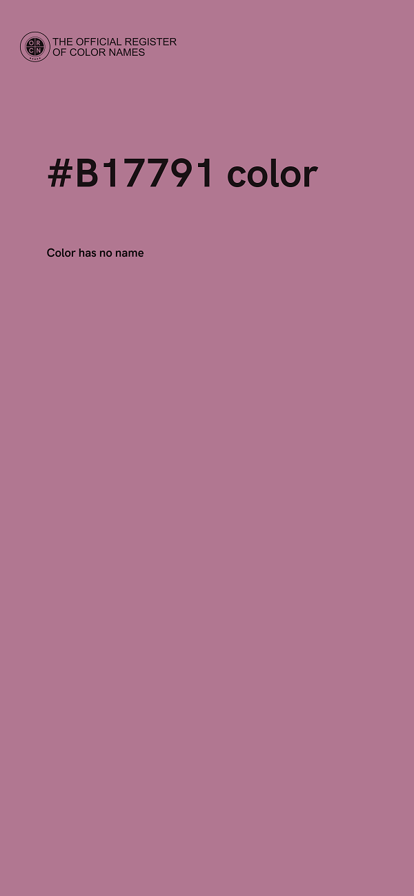 #B17791 color image