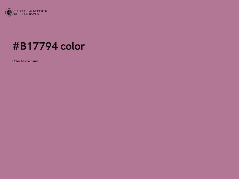 #B17794 color image