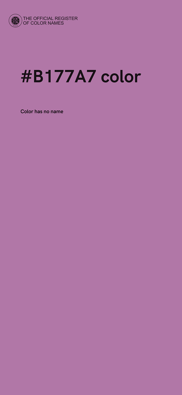 #B177A7 color image