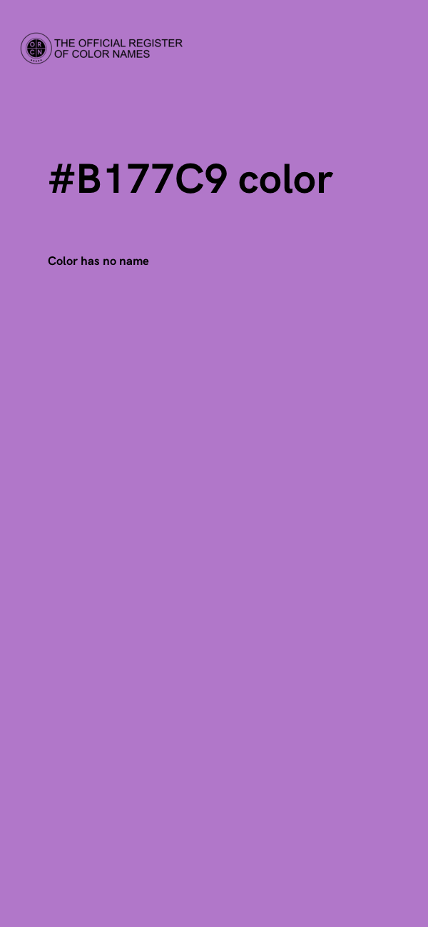 #B177C9 color image