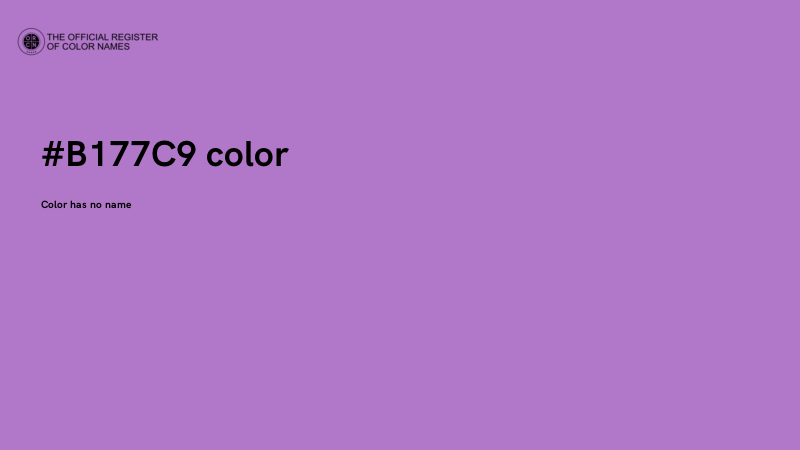 #B177C9 color image