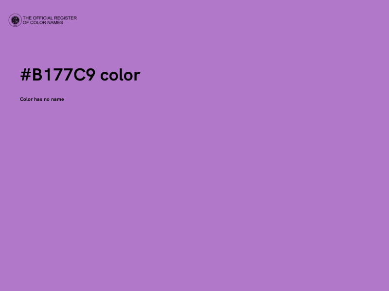 #B177C9 color image