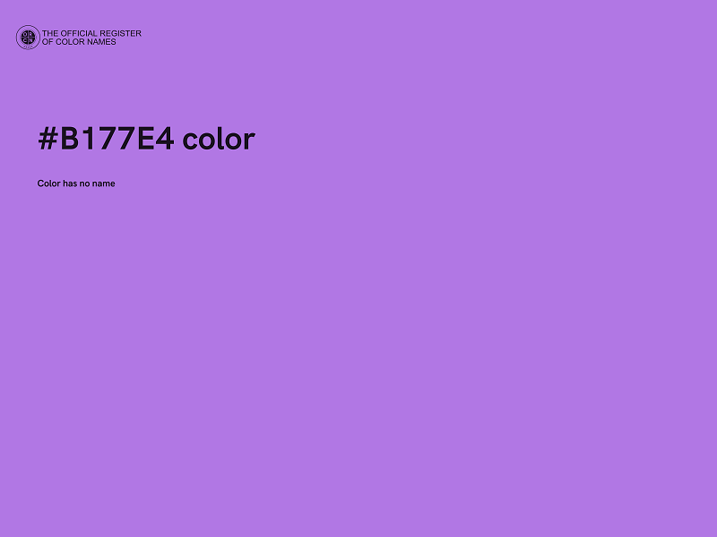 #B177E4 color image