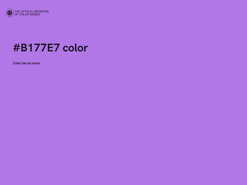 #B177E7 color image