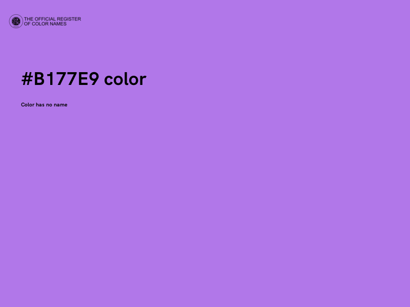#B177E9 color image