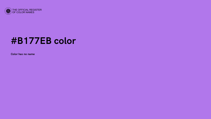 #B177EB color image