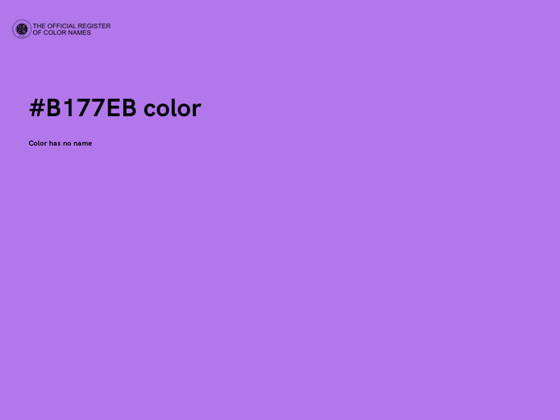 #B177EB color image