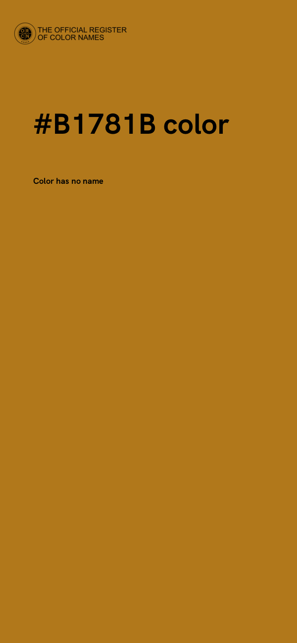 #B1781B color image