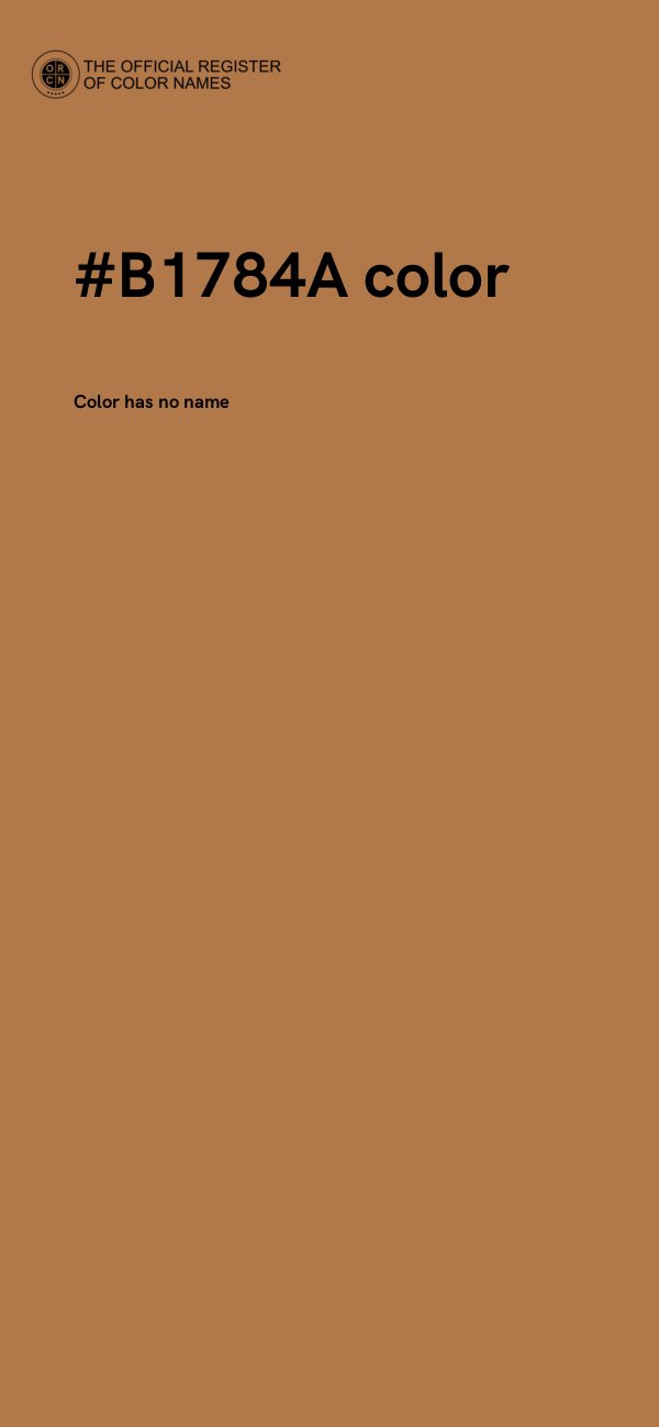 #B1784A color image