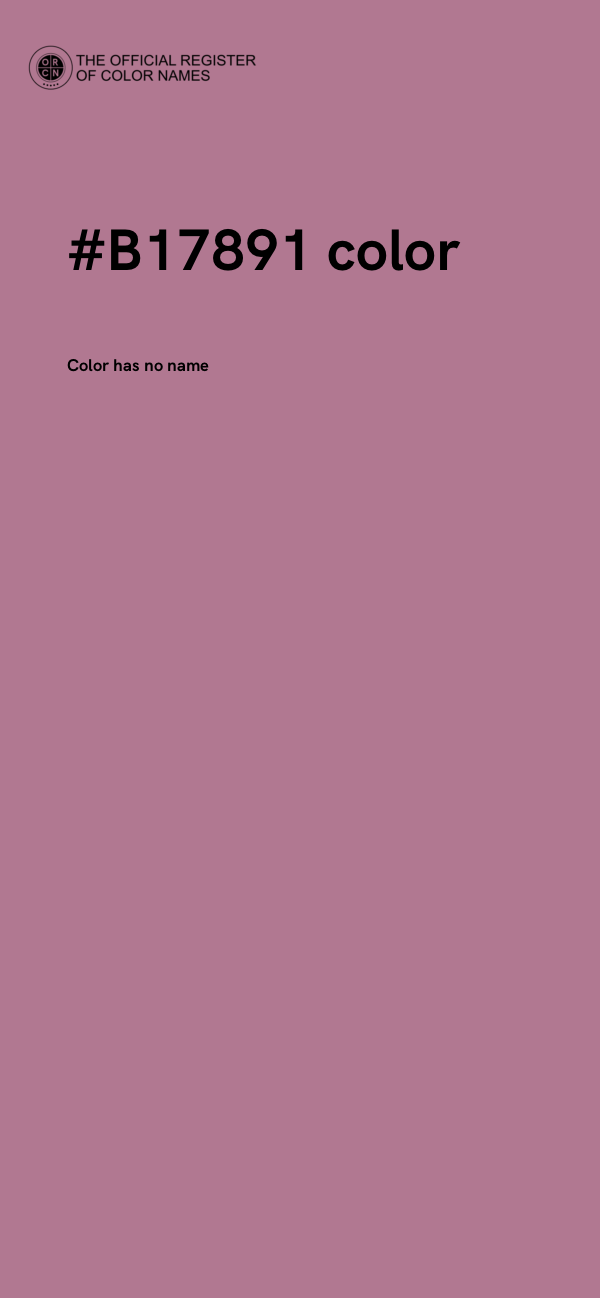 #B17891 color image