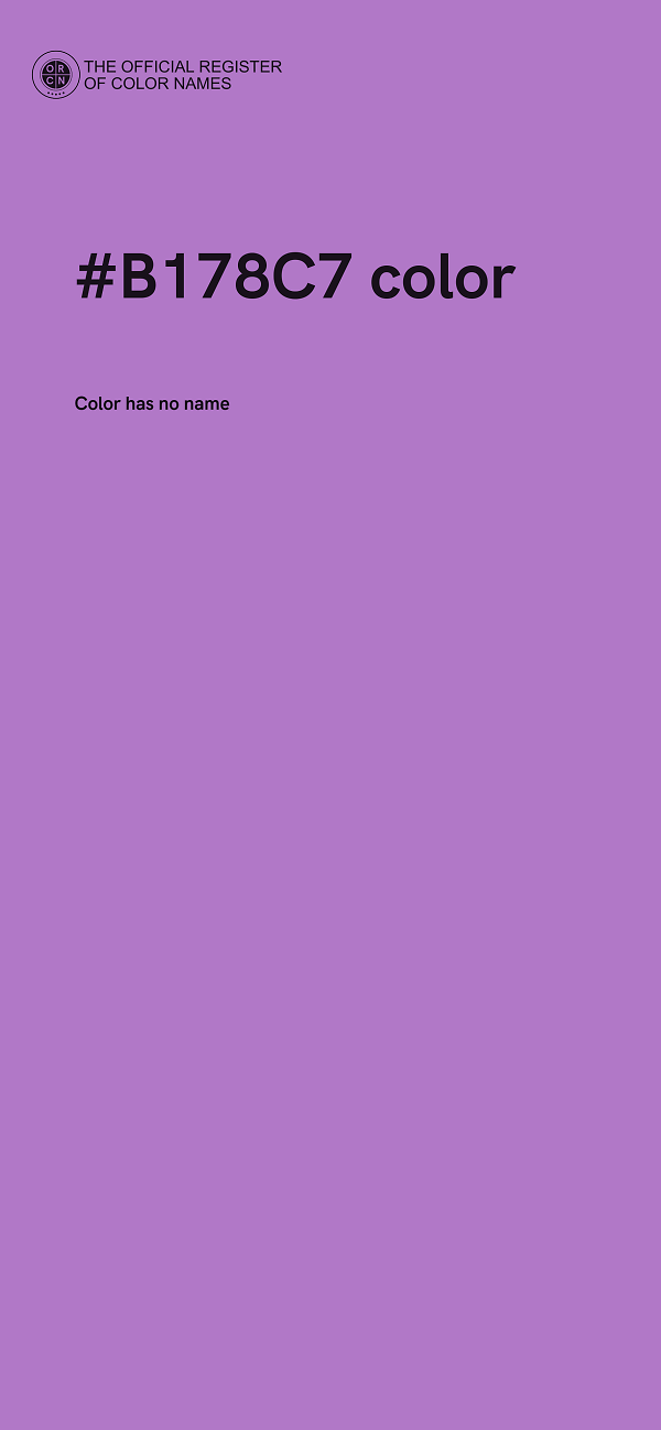 #B178C7 color image