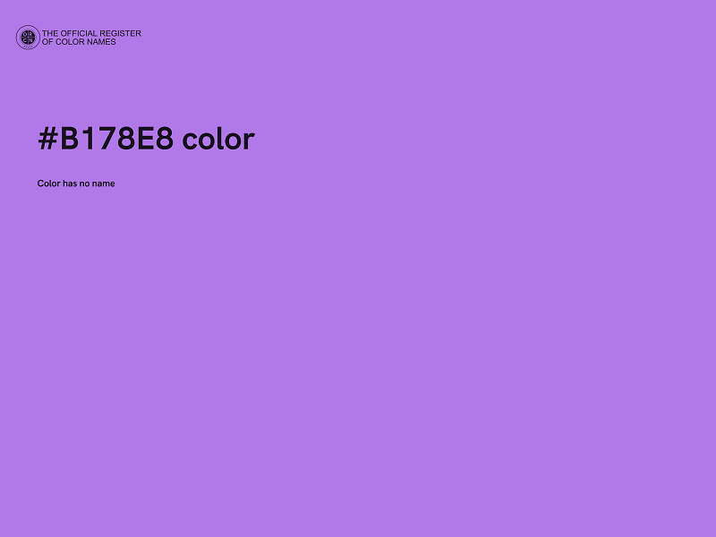 #B178E8 color image