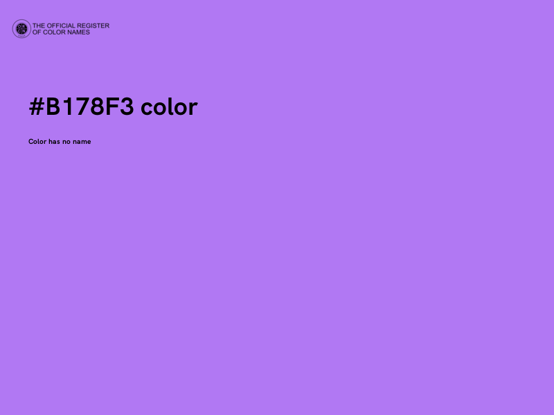 #B178F3 color image