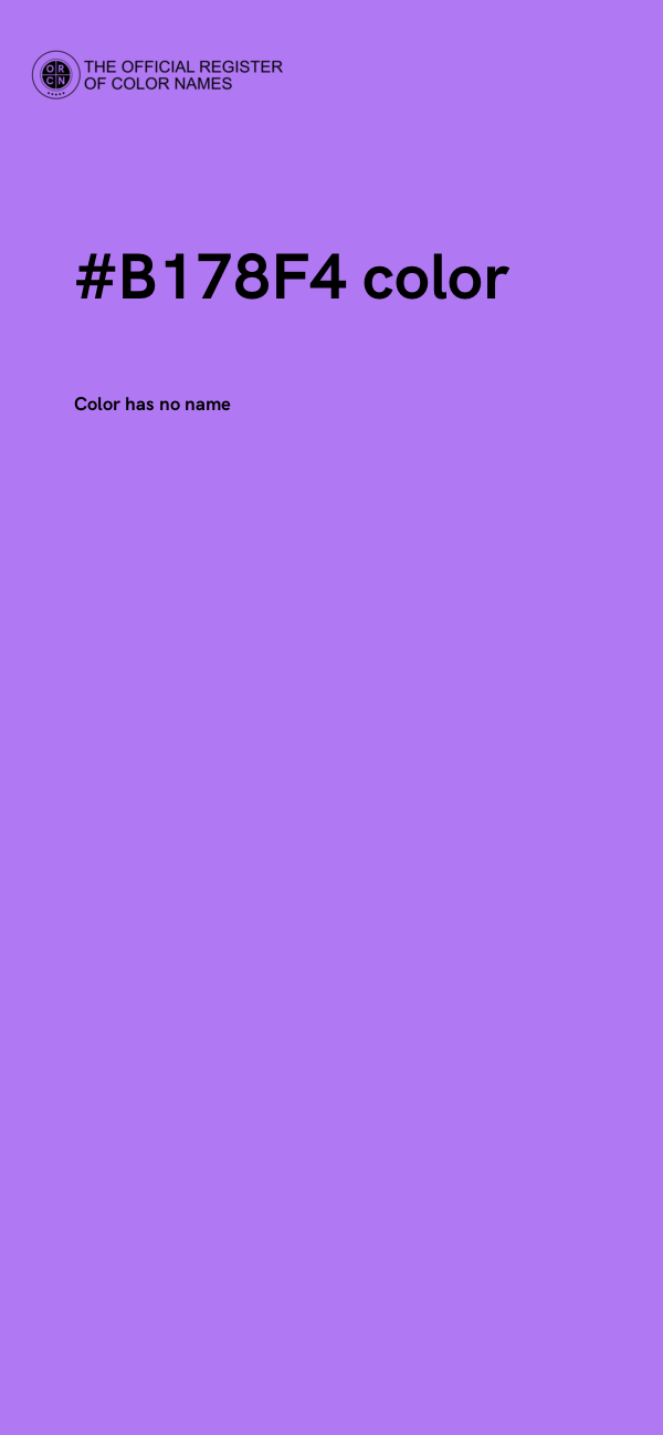 #B178F4 color image