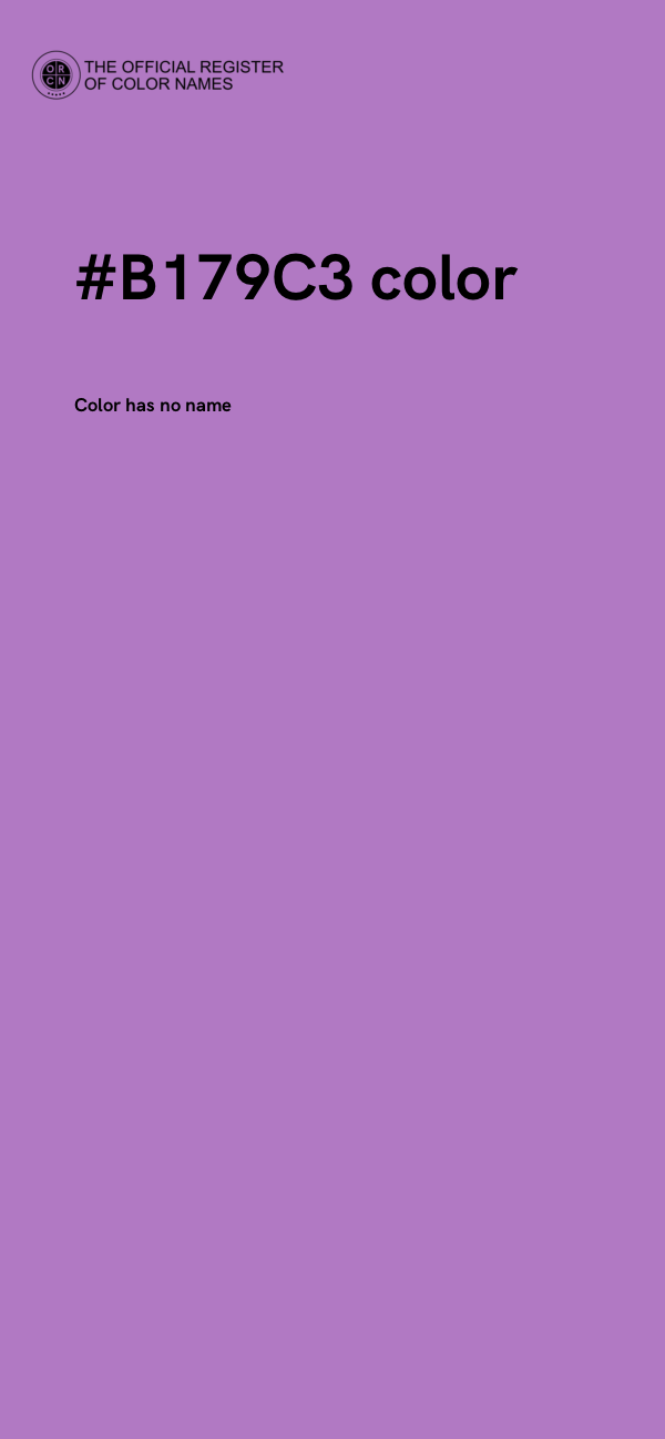 #B179C3 color image