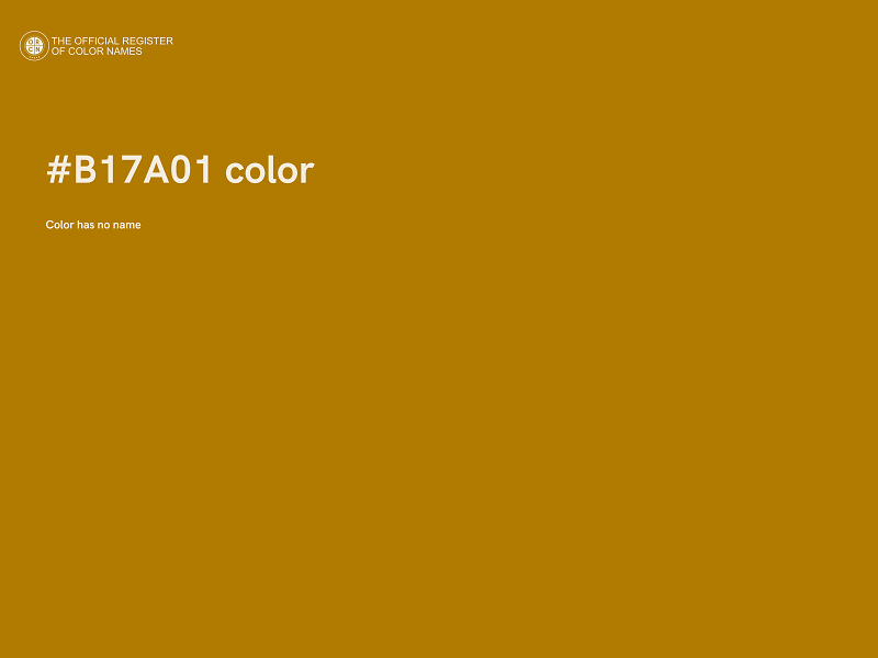 #B17A01 color image