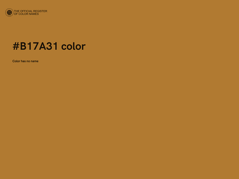 #B17A31 color image