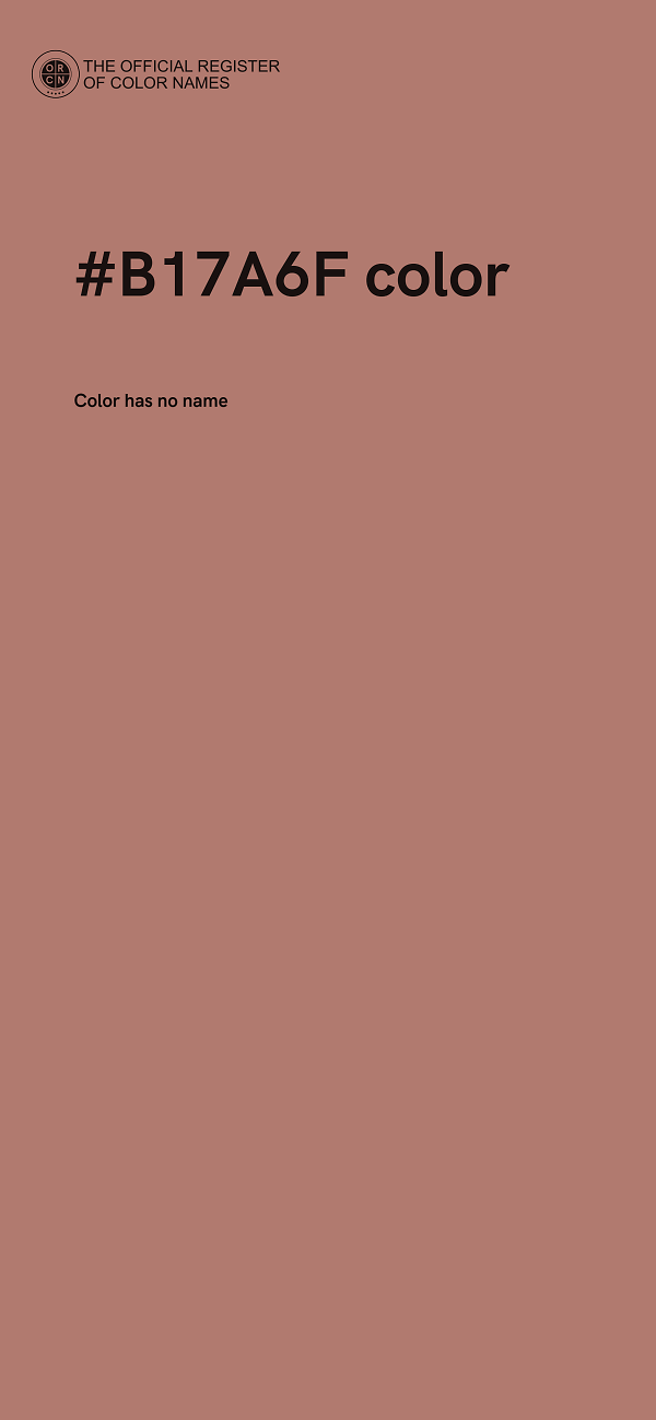 #B17A6F color image