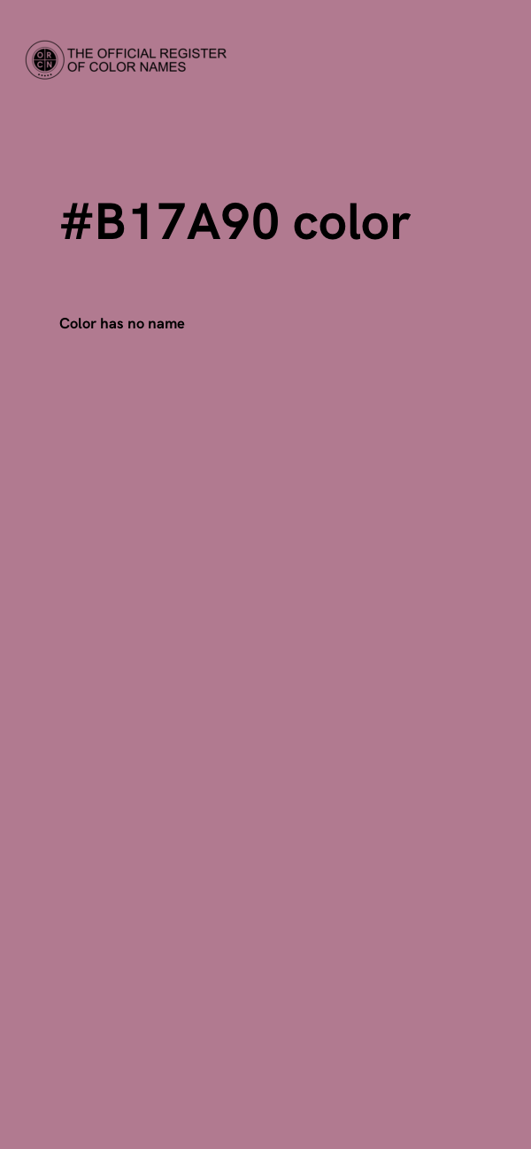 #B17A90 color image