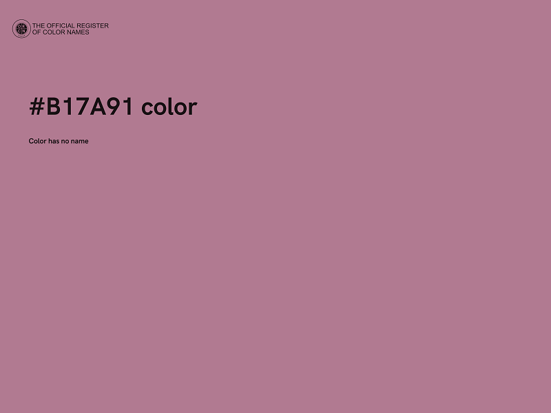 #B17A91 color image