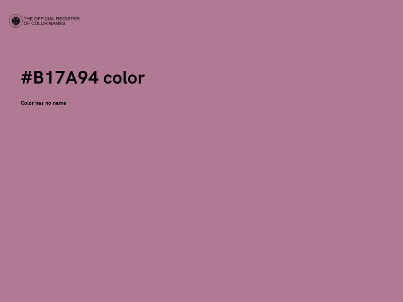 #B17A94 color image