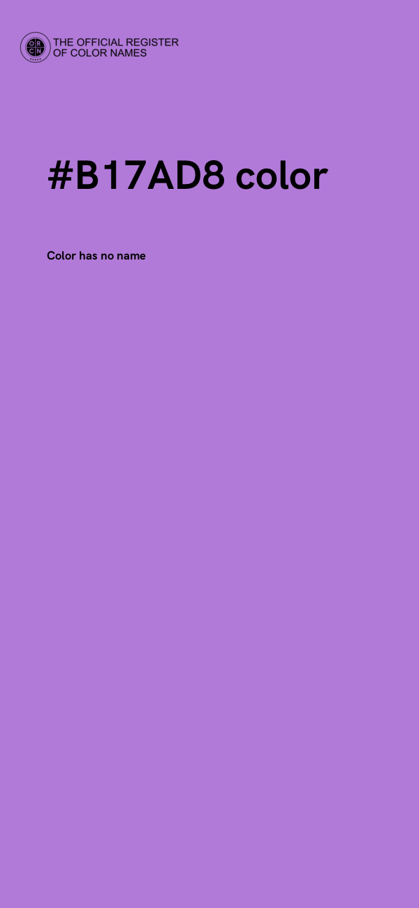 #B17AD8 color image