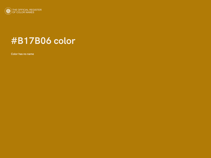 #B17B06 color image