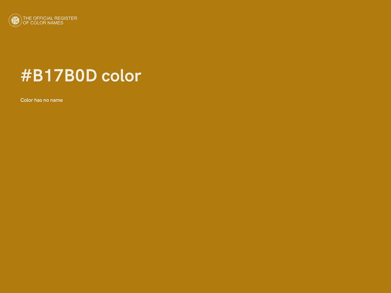 #B17B0D color image