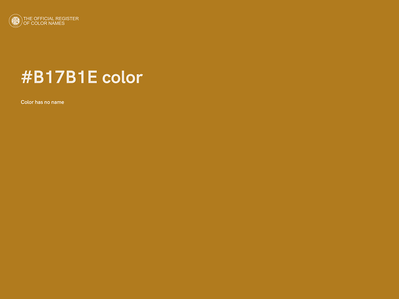 #B17B1E color image