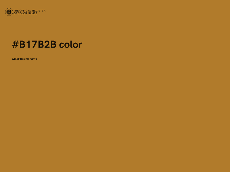 #B17B2B color image