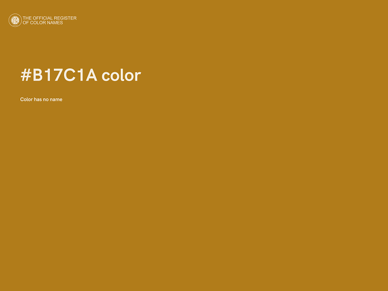 #B17C1A color image