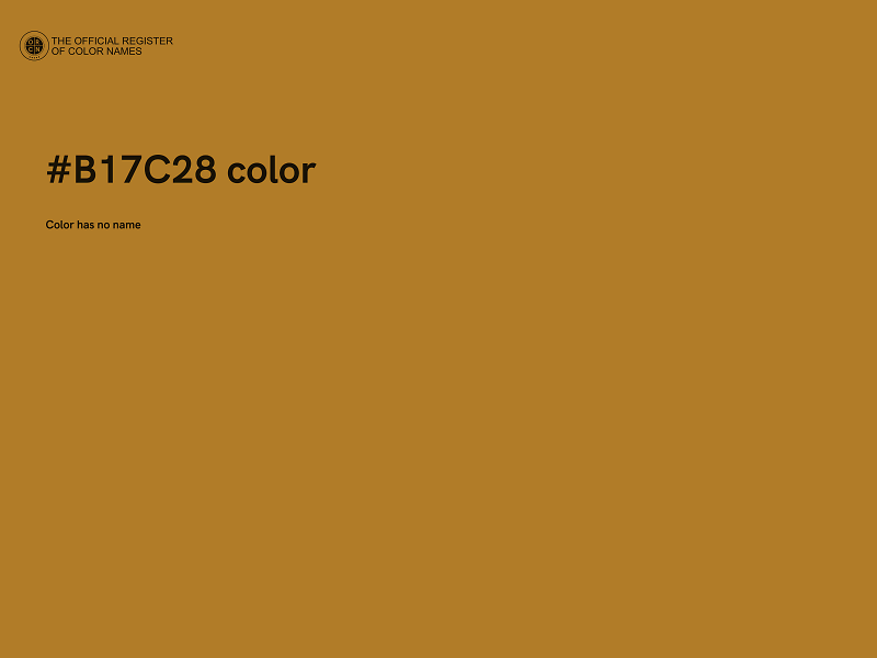 #B17C28 color image