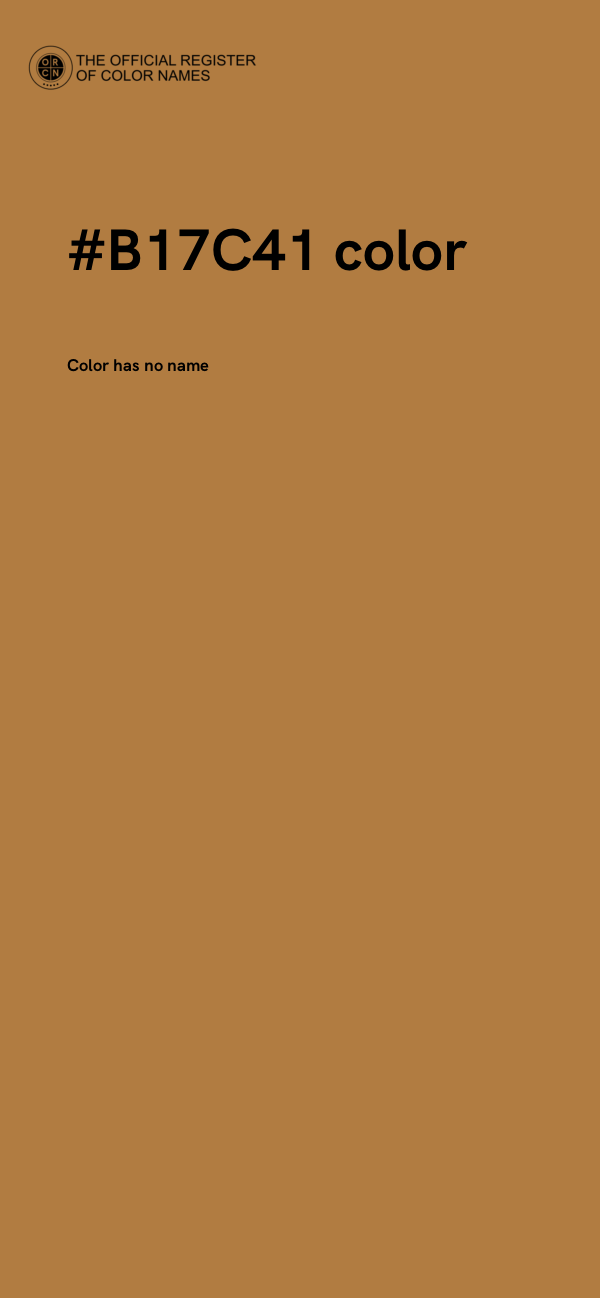#B17C41 color image