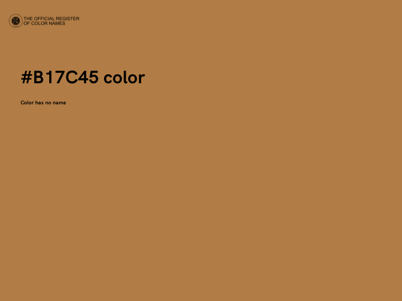 #B17C45 color image