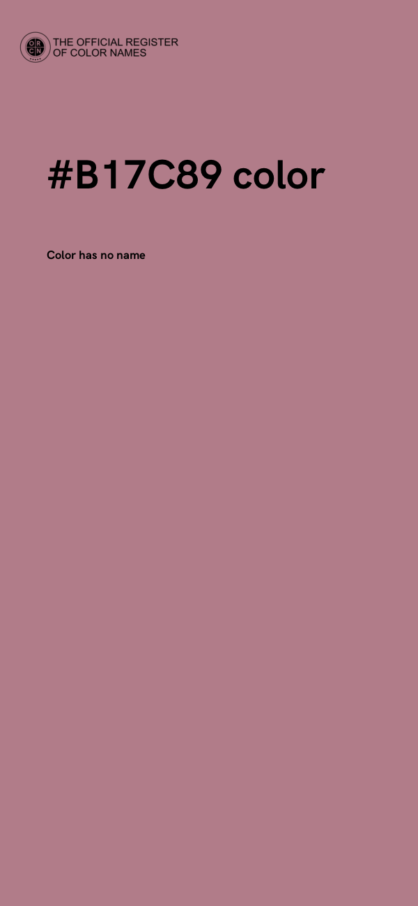#B17C89 color image