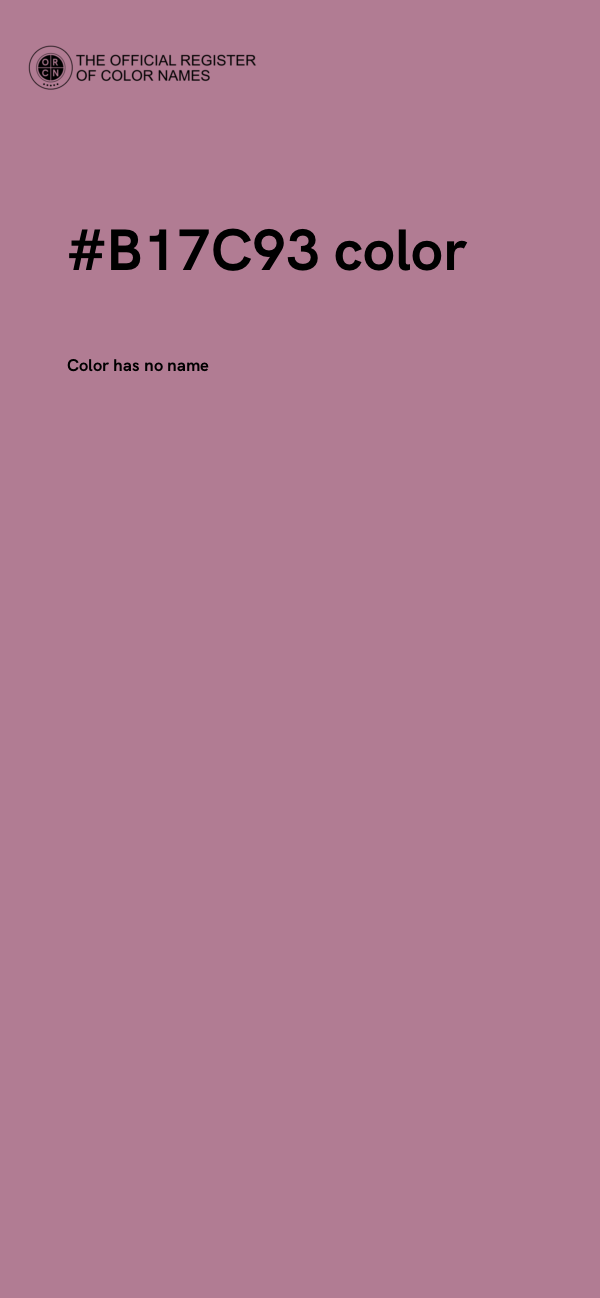 #B17C93 color image