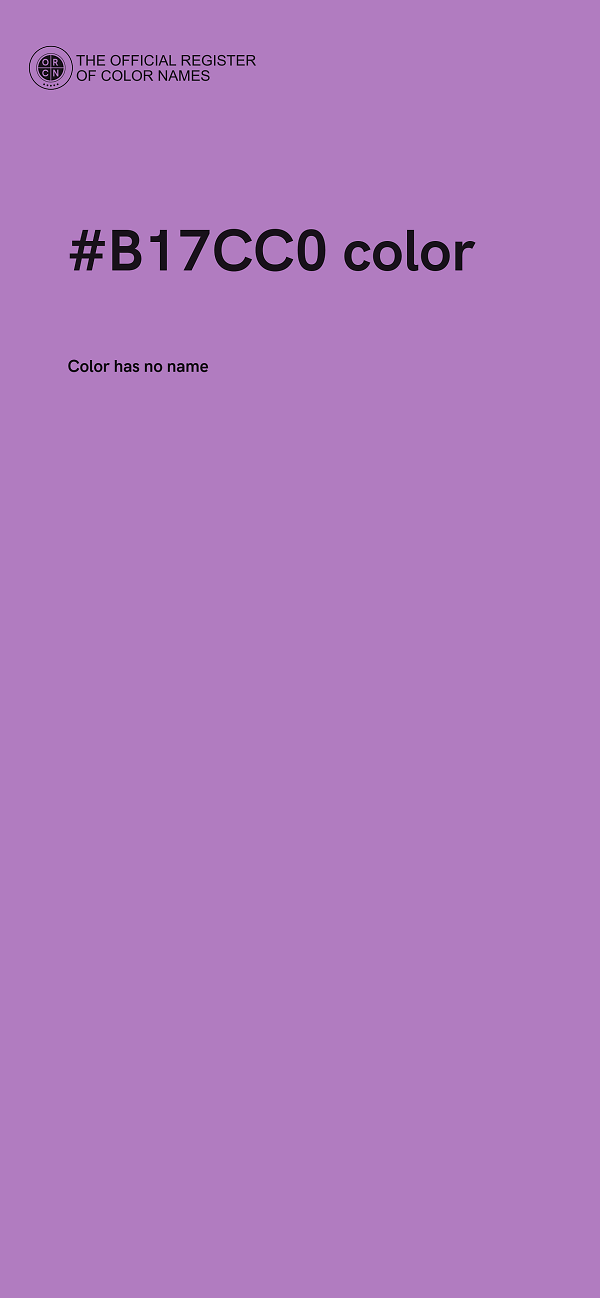 #B17CC0 color image