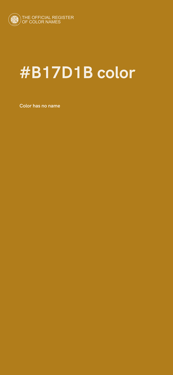 #B17D1B color image