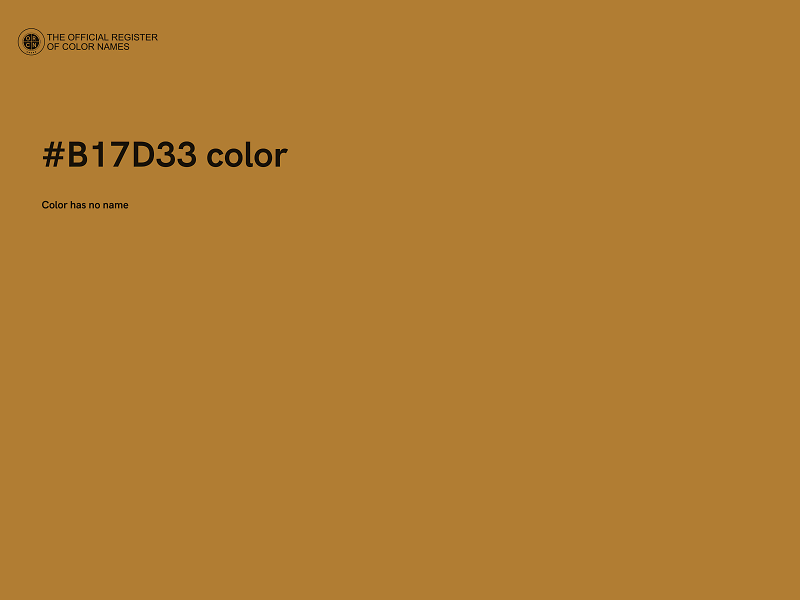 #B17D33 color image