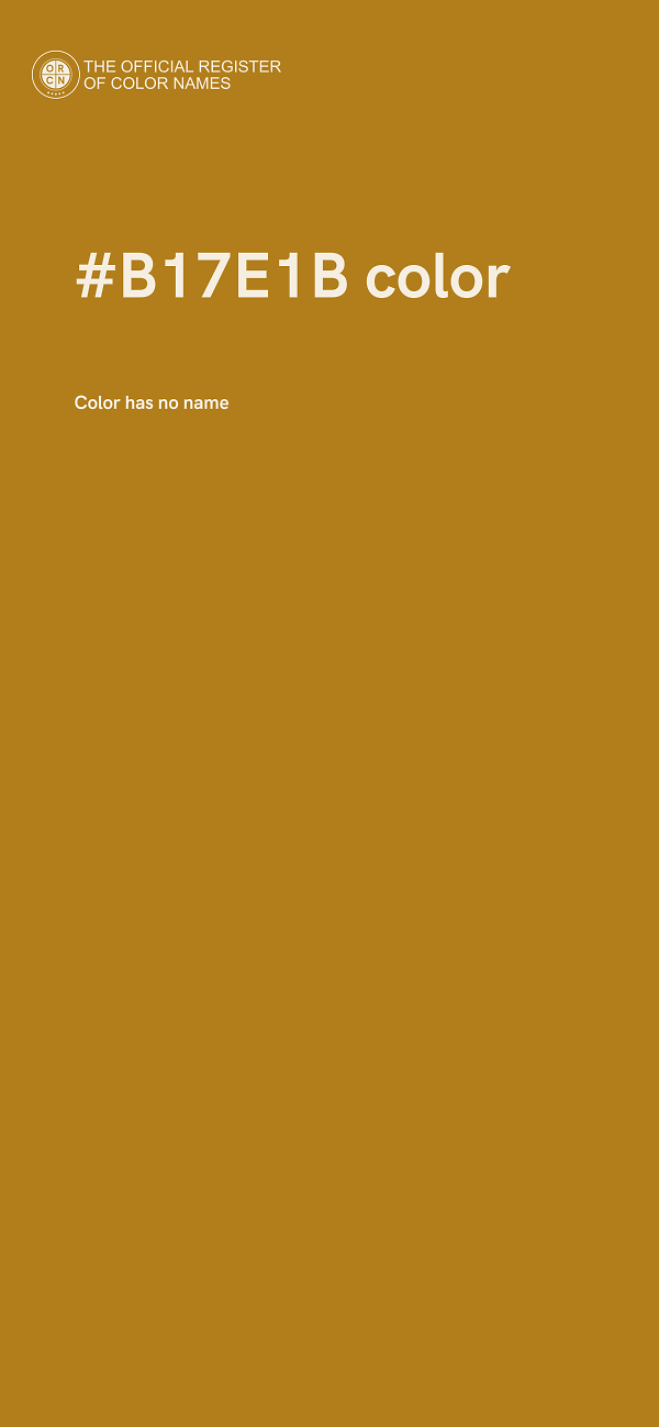 #B17E1B color image