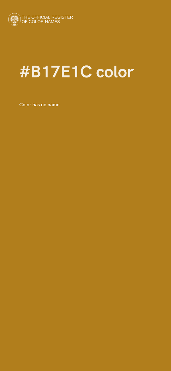 #B17E1C color image