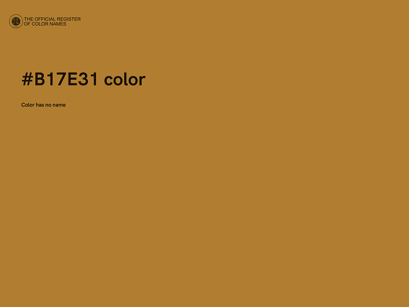 #B17E31 color image