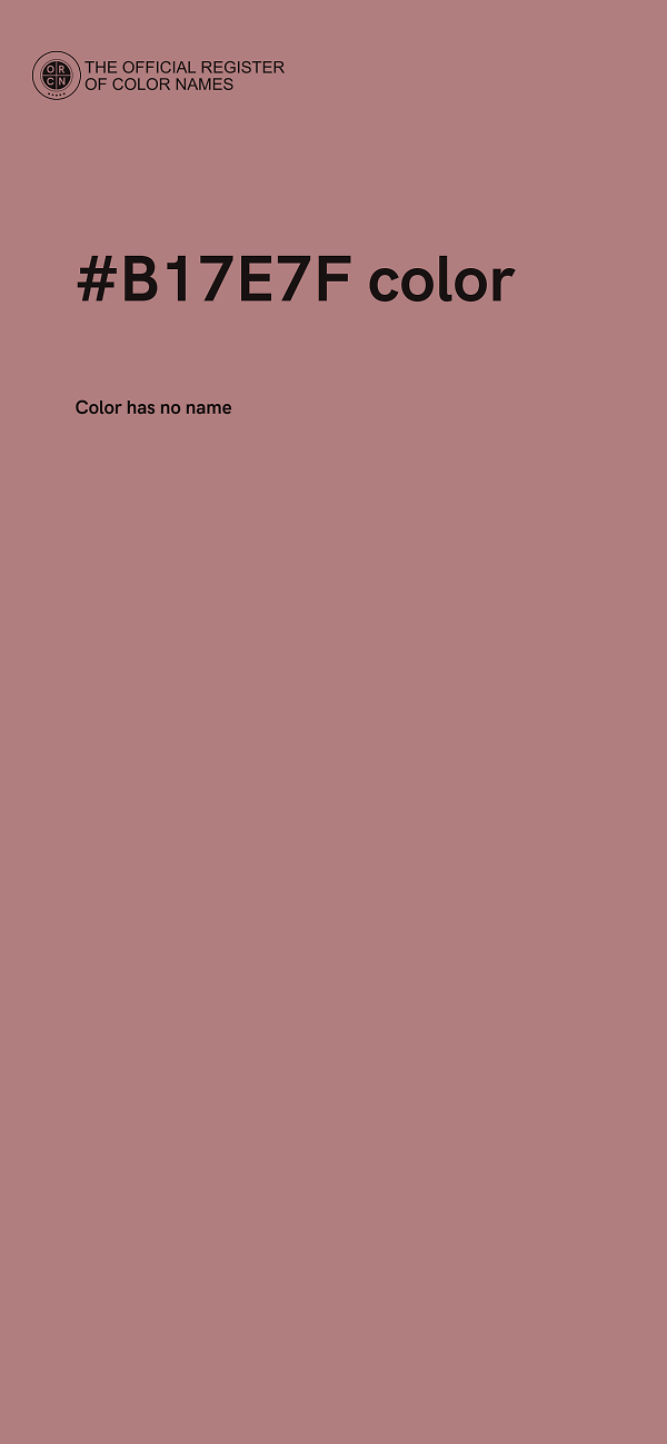 #B17E7F color image