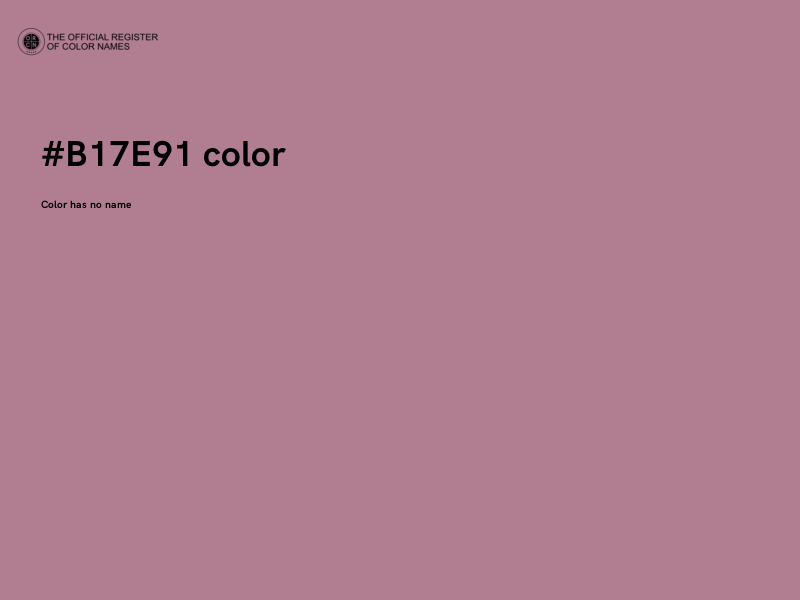 #B17E91 color image