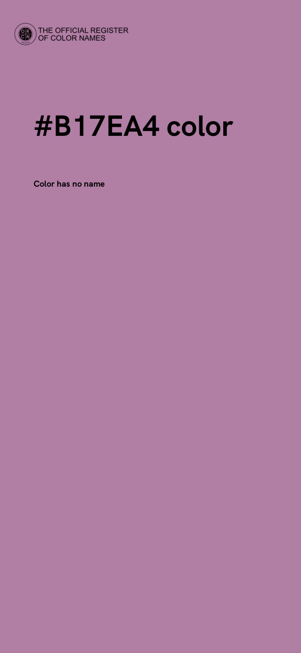 #B17EA4 color image