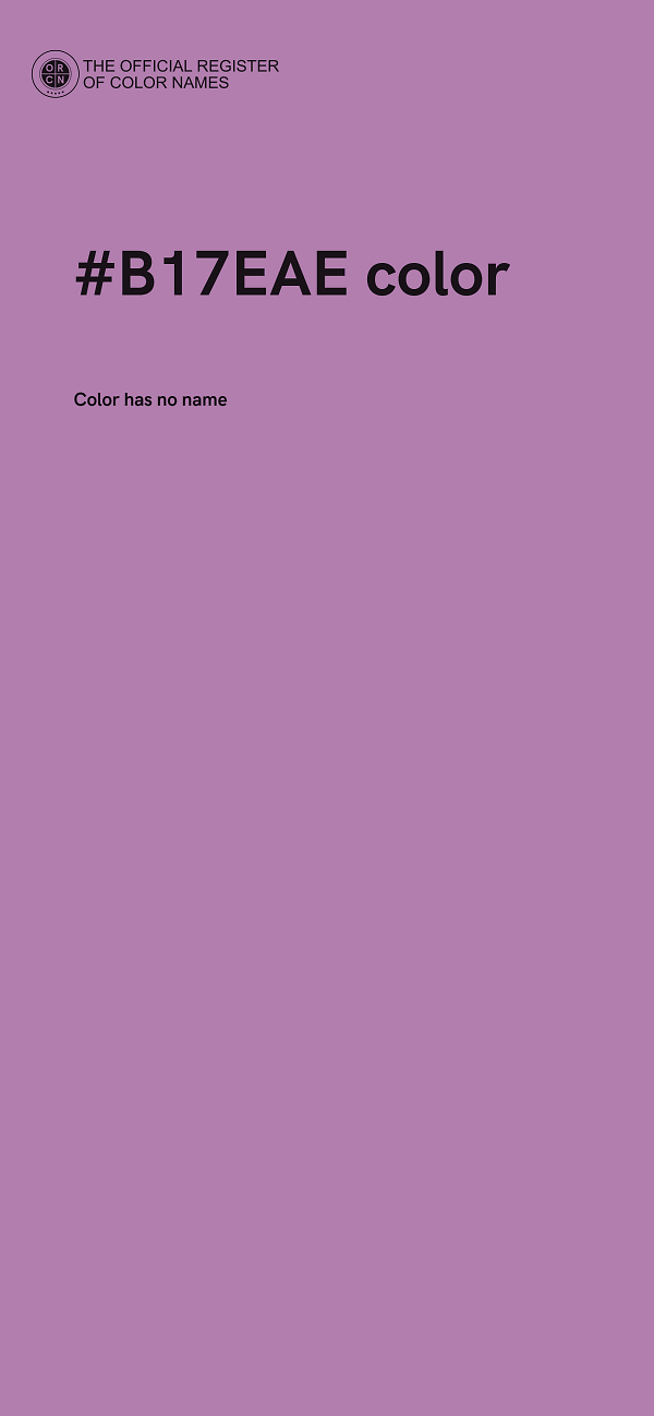 #B17EAE color image