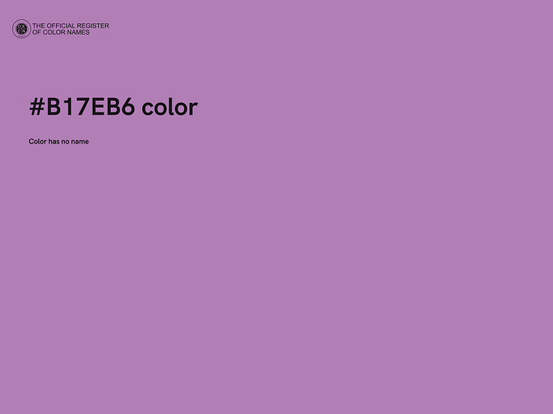 #B17EB6 color image