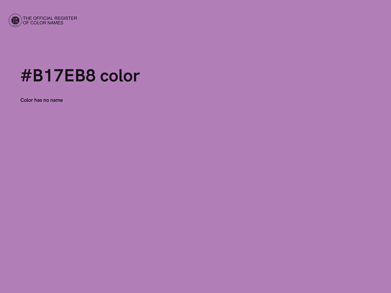 #B17EB8 color image